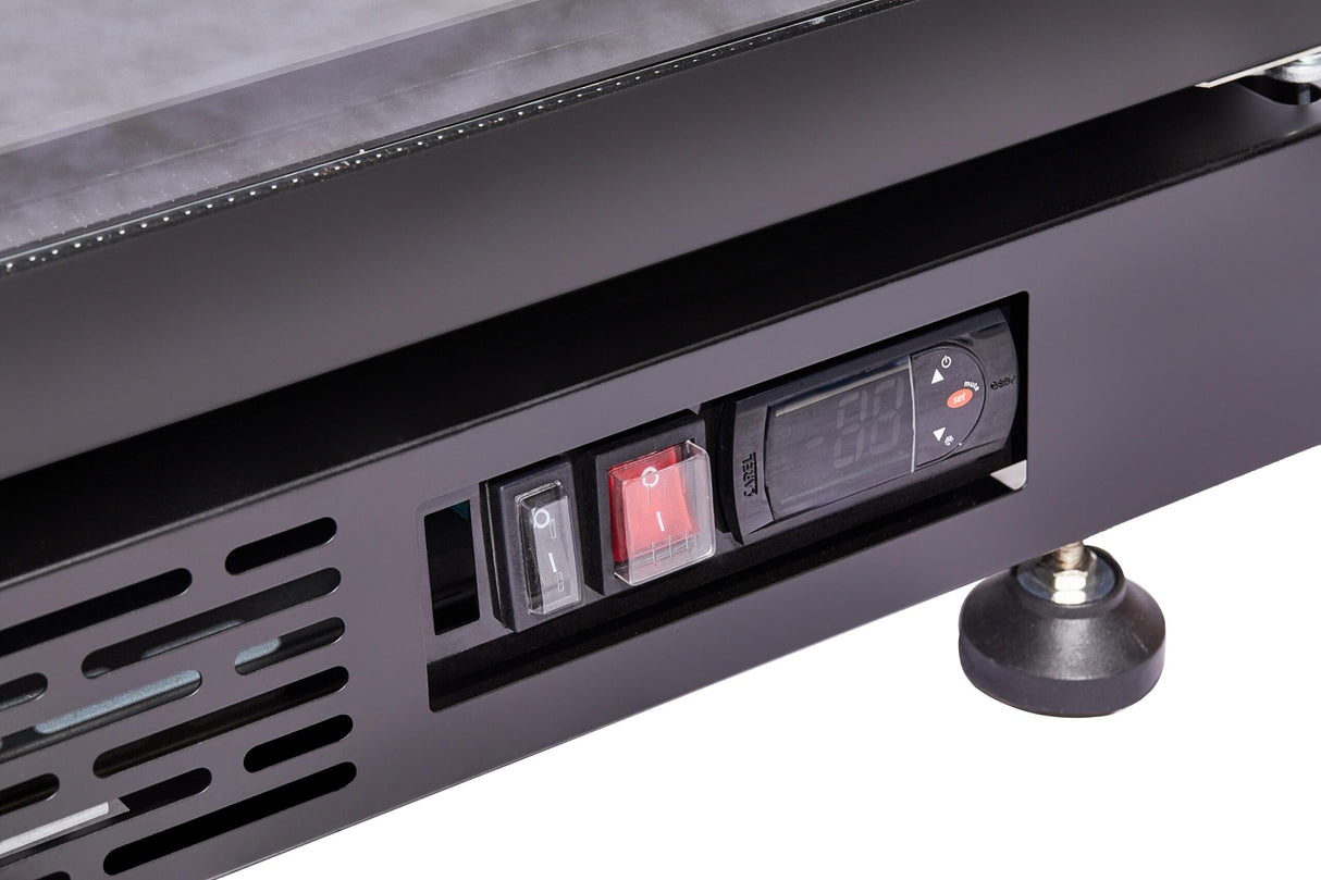 Refrigerator 3 Glass Doors Black | 1200Ltr