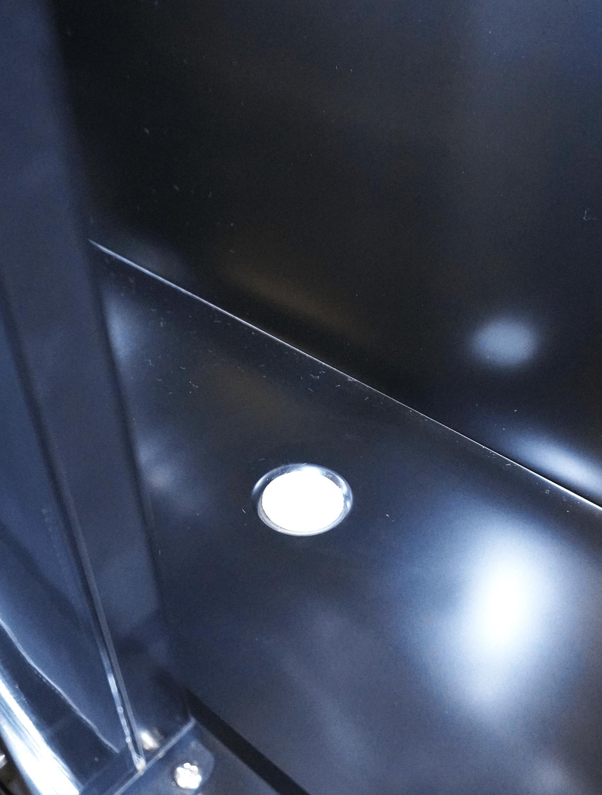 Refrigerator 3 Glass Doors Black Heat