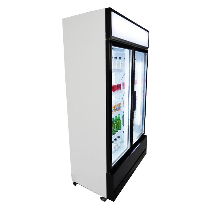 Double Glass Door Refrigerator