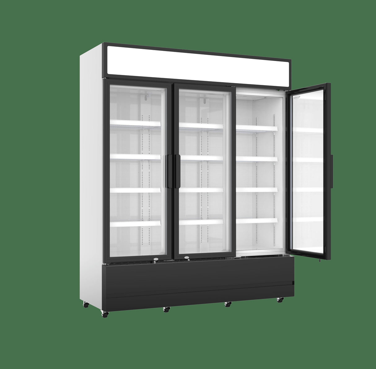 3-Door Glass Refrigerator
