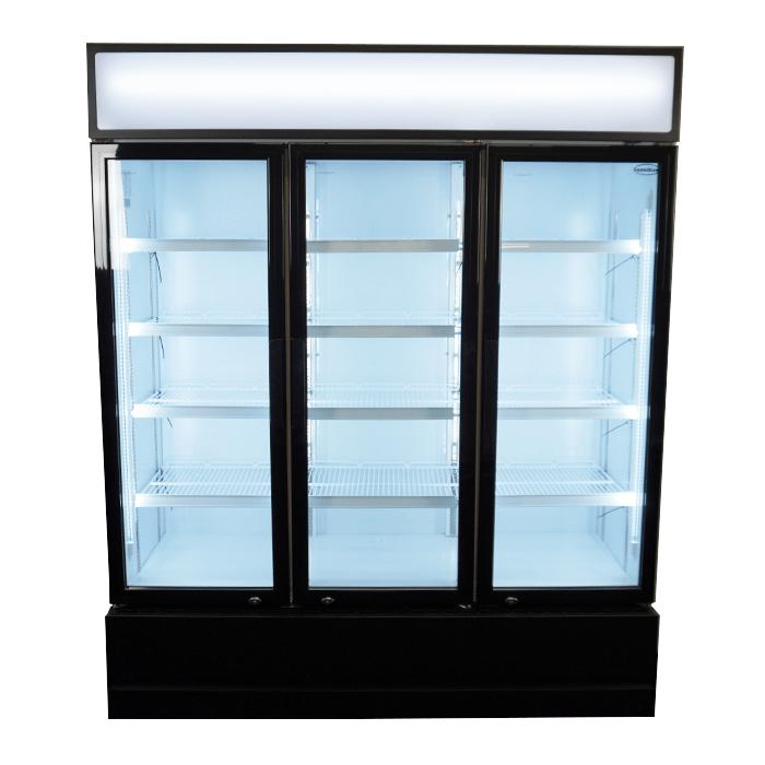 3-Door Glass Refrigerator
