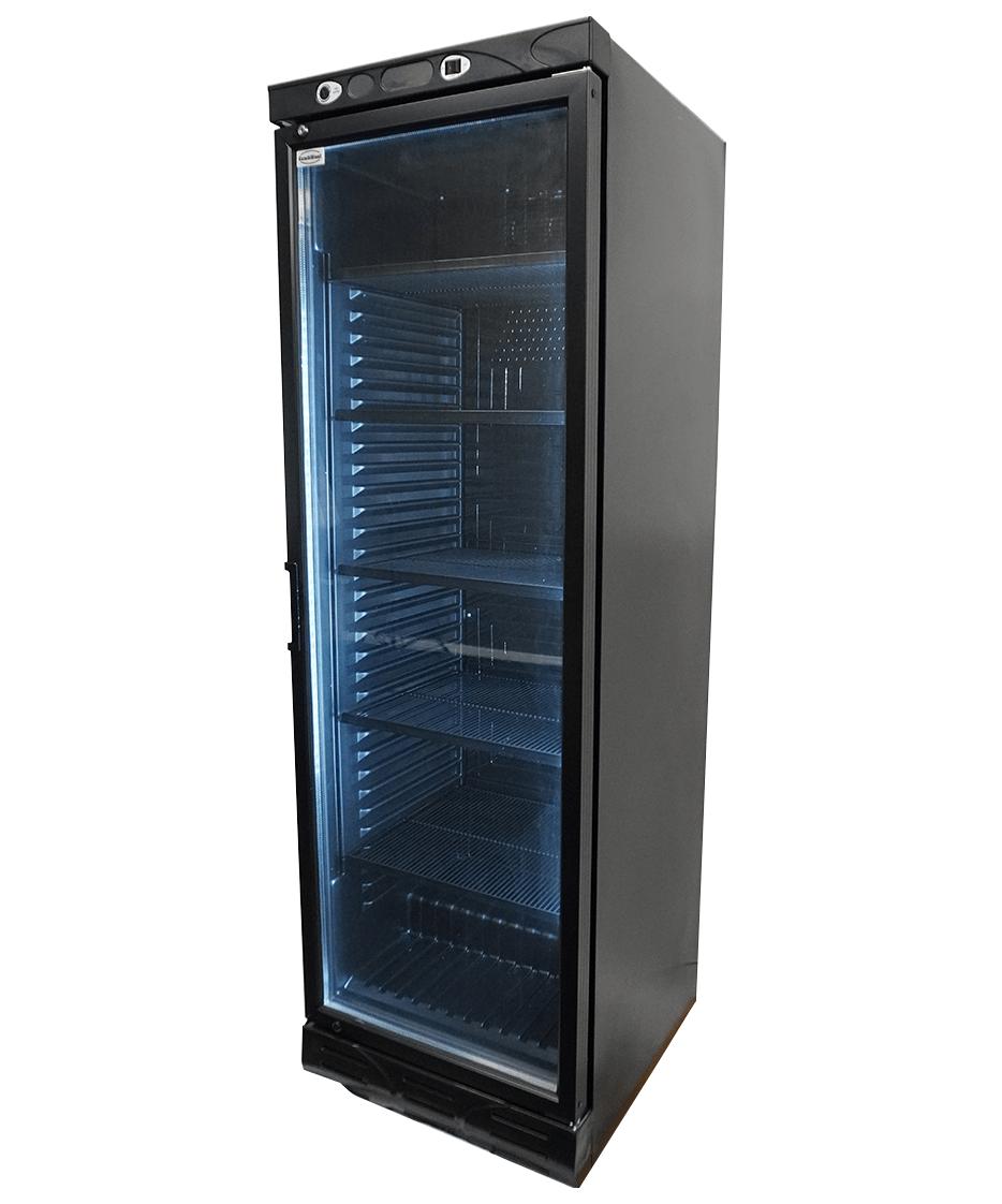 Fridge With Glass Door 382l Black