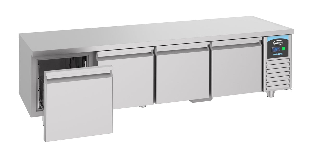 Refrigerated Counter 600mm Height, 4 Drawers