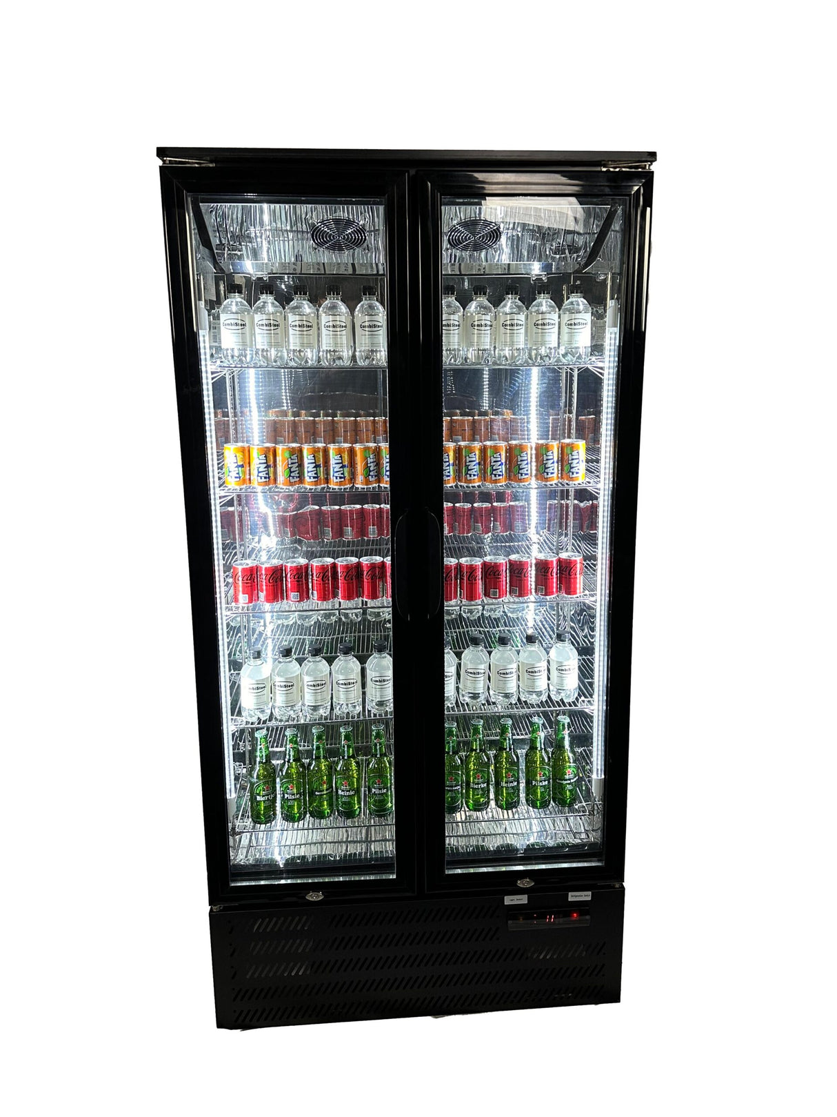 Upright Double Door Back Bar Cooler 458 Ltr