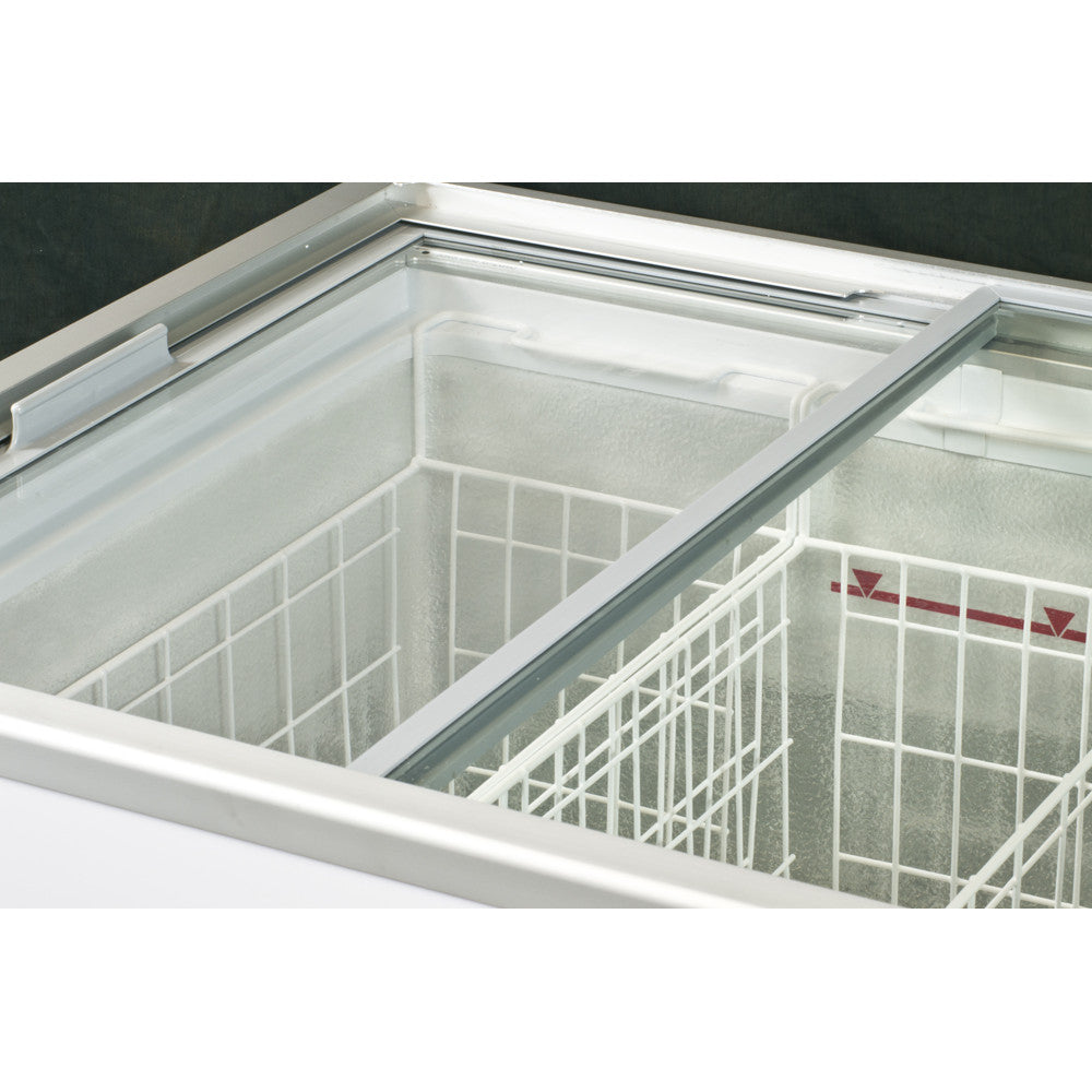 Sliding Glass Lid Chest Freezer - 534 Litres