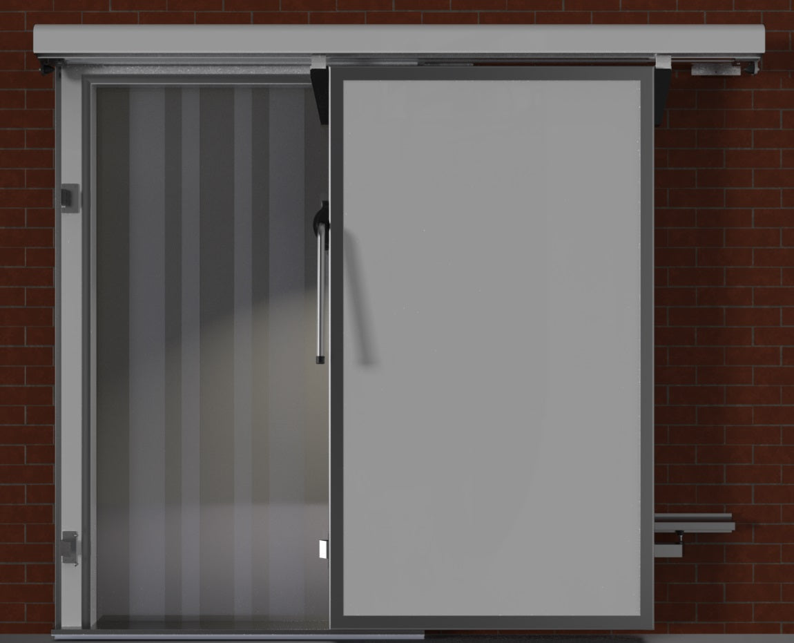 Sliding Commercial Chiller Room Door 70cm Clear Opening