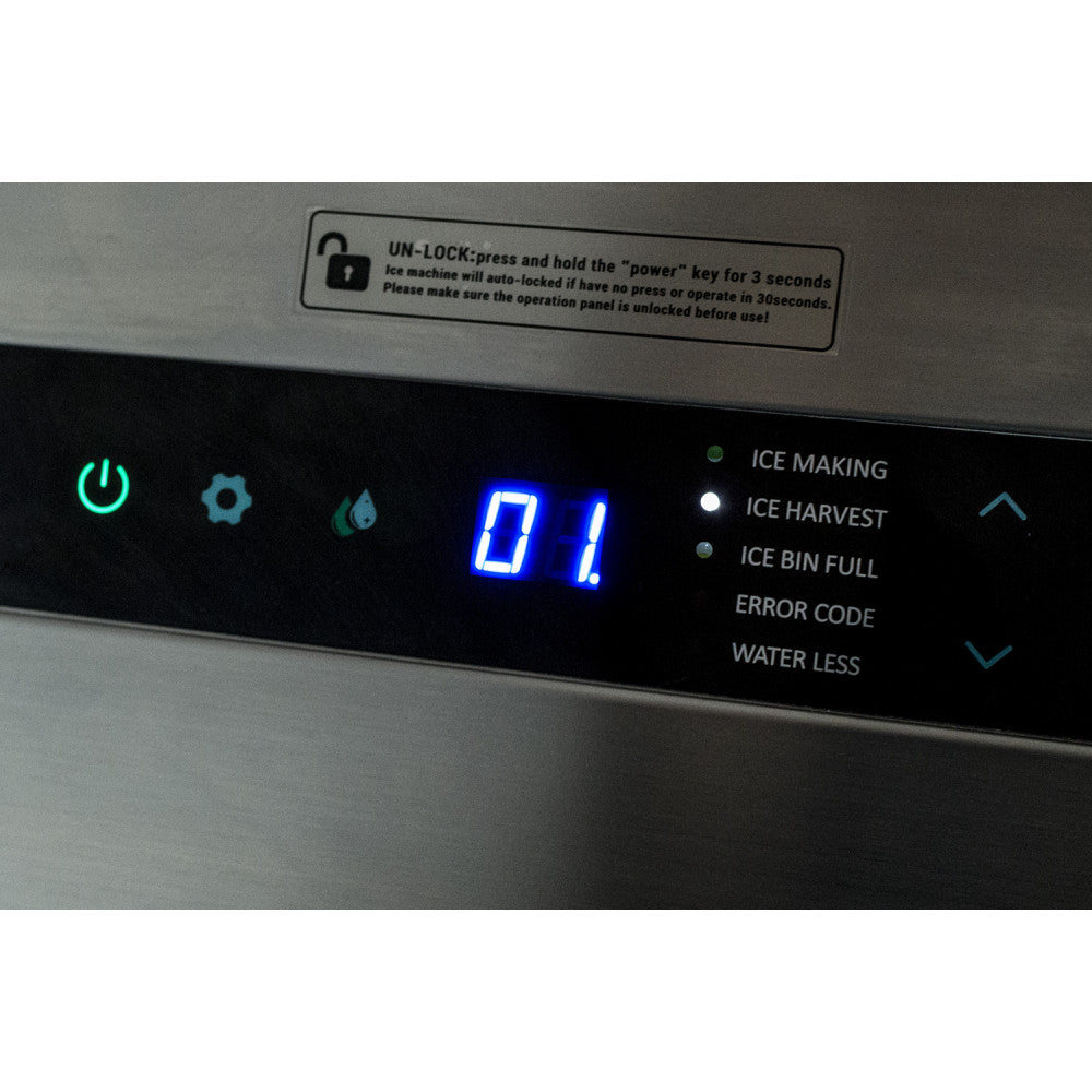 Ice Maker 210kg Production , 180kg Storage Bin