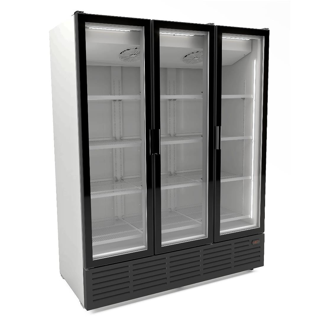 REFRIGERATOR 3 GLASS DOORS - WHITE 9002