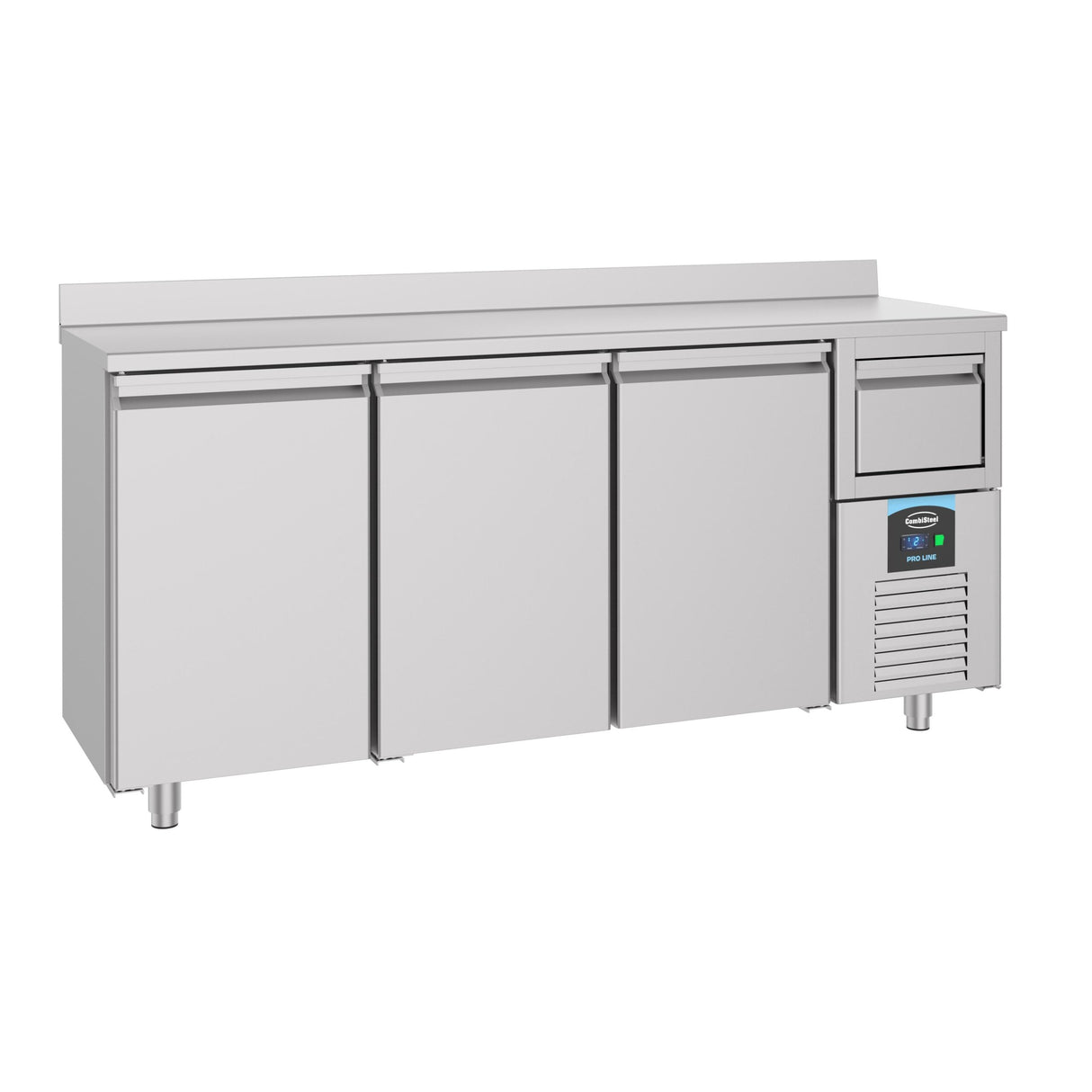 Refrigerated Counter 3 Doors With Disposal Drawer For Coffee