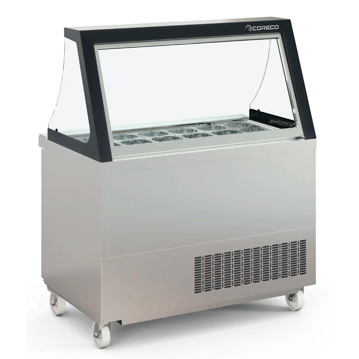 Preparation/Saladette Counter with Liftable Glass Lid SDTP-48-18-LGL