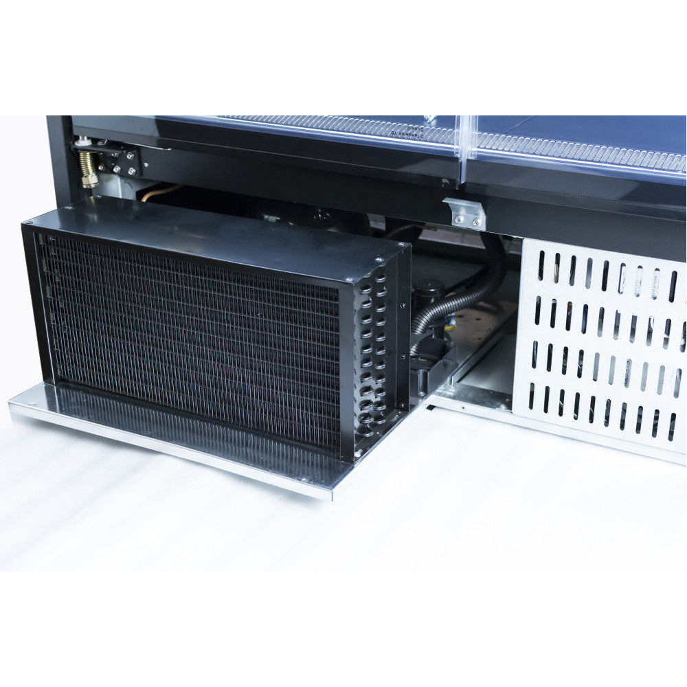 Multideck 2.5m Frameless Glass Door White or Block