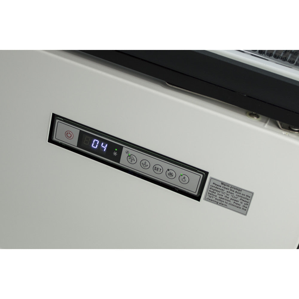 Multideck 2.5m Frameless Glass Door White or Block