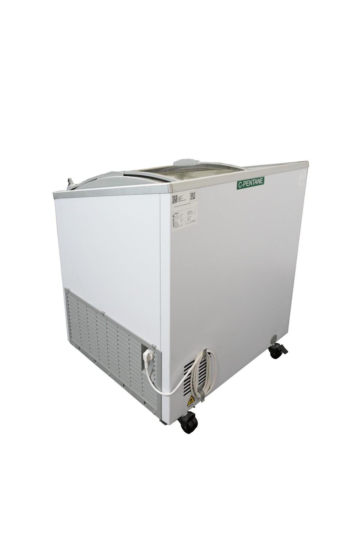 Freezer With Glass Lid 198 L