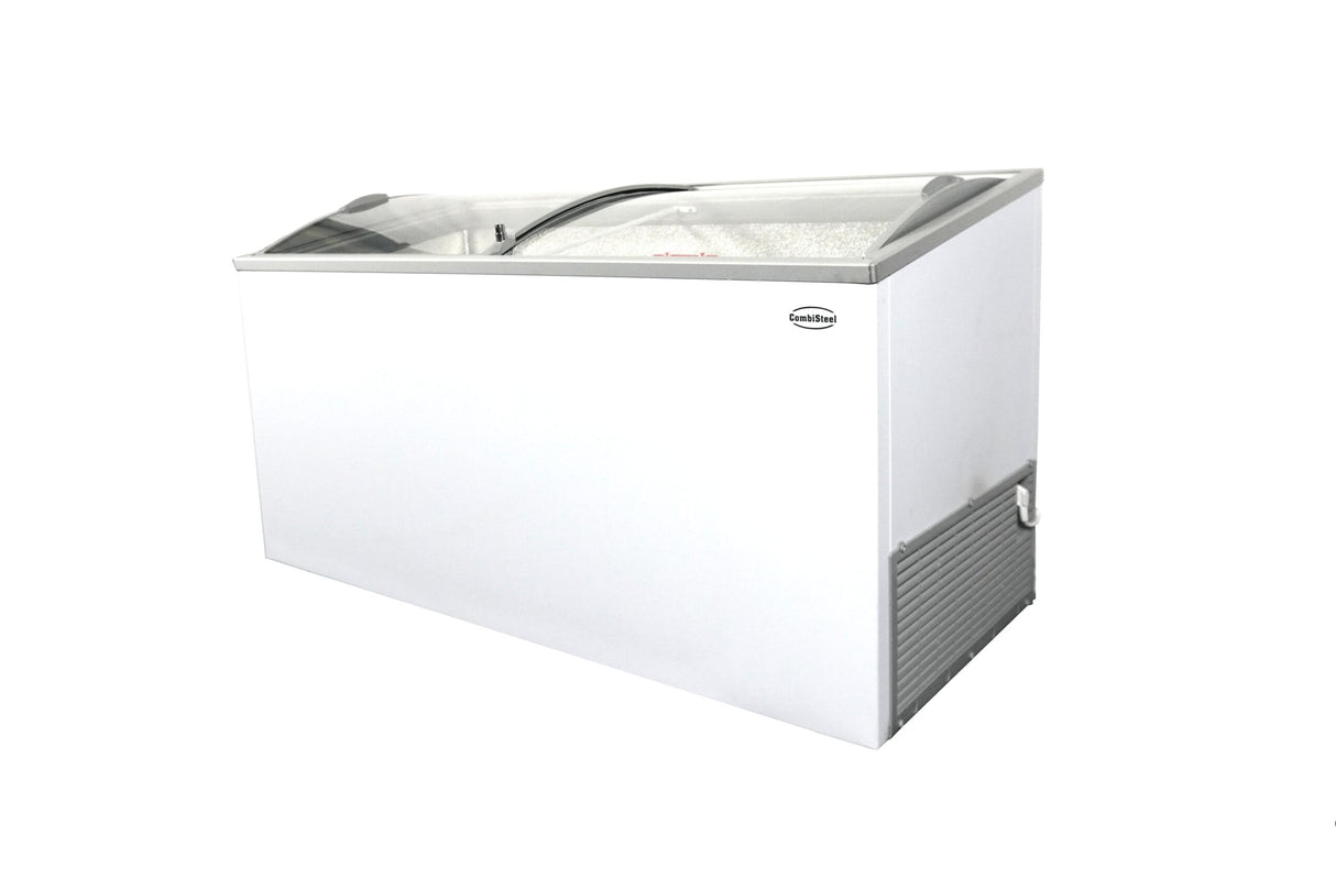 White Chest Freezer With Glass Lid 461L