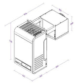 Freezer Straddle Unit | Capacity  2,8-4,9 m3 | 230V