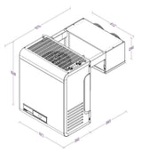 Freezer Straddle Unit | Capacity 8,4-17,4m3 | 230v