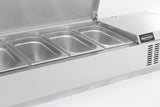 Refrigerated CounterTop with Stainless Steel Top 9 x 1/3