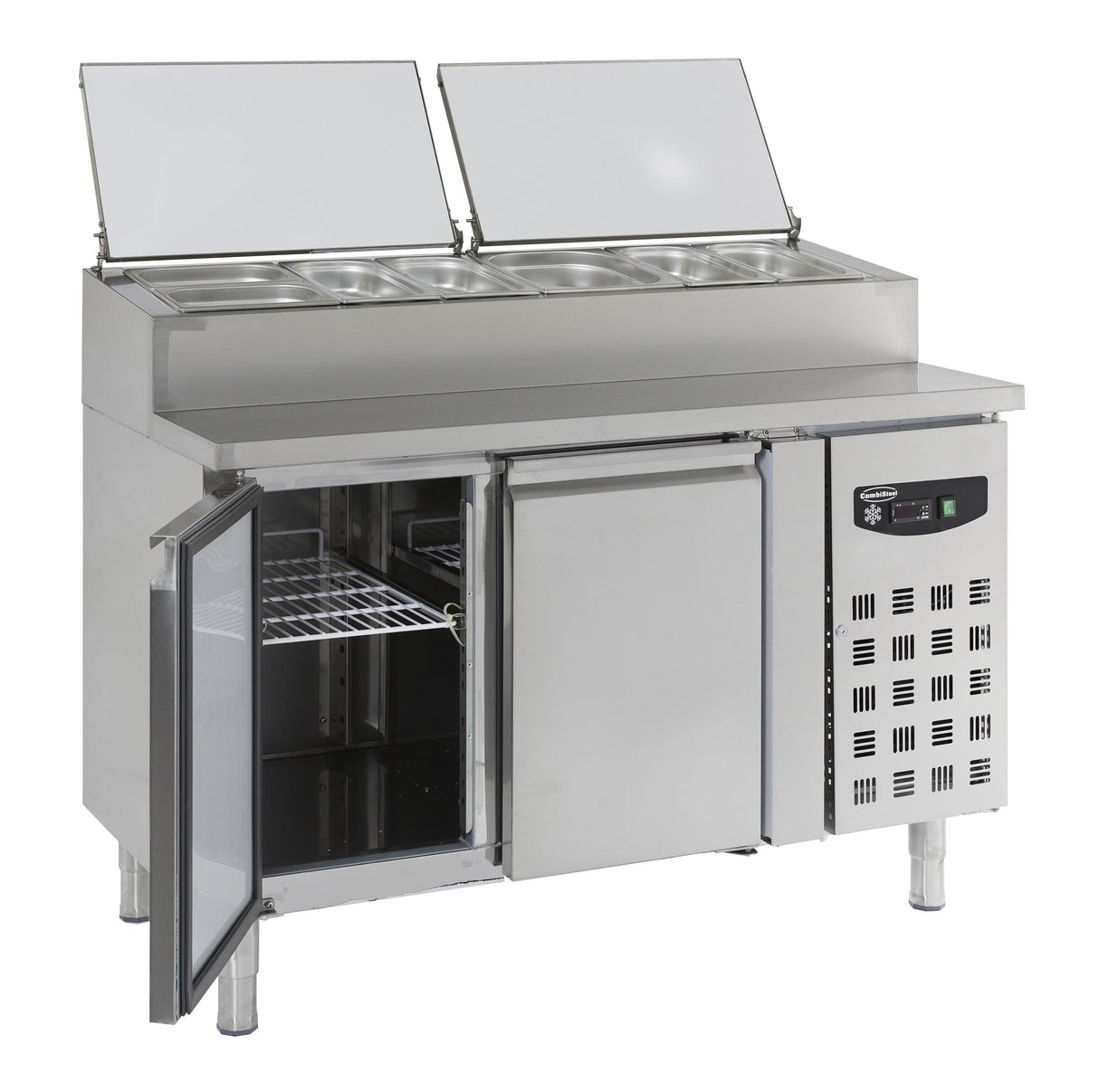 Salad Bar 2 Doors 6x1/3 Gn Pan