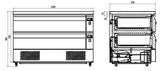 Refrigerator/freezer Workbench 2 Doors 6x 1/1