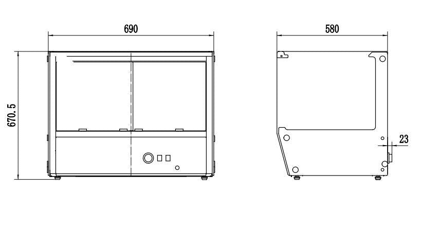 Warm Display Cabinet 174l
