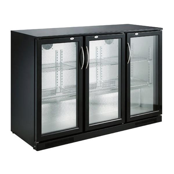 BACKBAR COOLER BLACK 3 DOORS