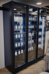 Refrigerator 3 Glass Doors Black | 1200Ltr