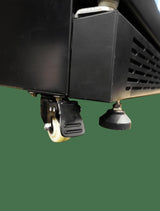 Refrigerator 3 Glass Doors Black Heat