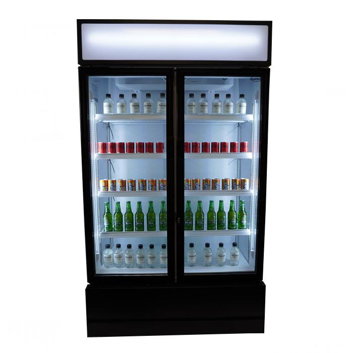 Double Glass Door Refrigerator