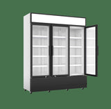 3-Door Glass Refrigerator