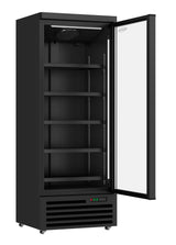 Upright Refrigerator – 600L (Black) with Door Heating