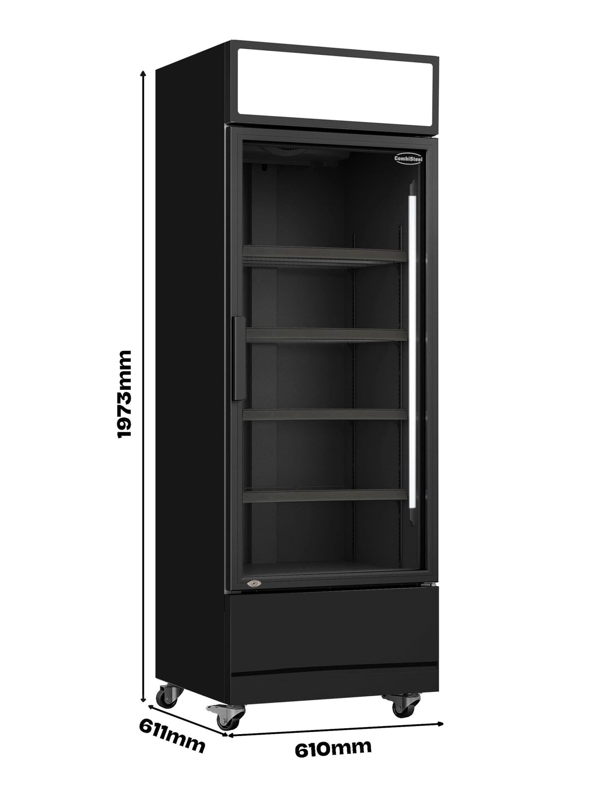 Refrigerator Glass Door Black