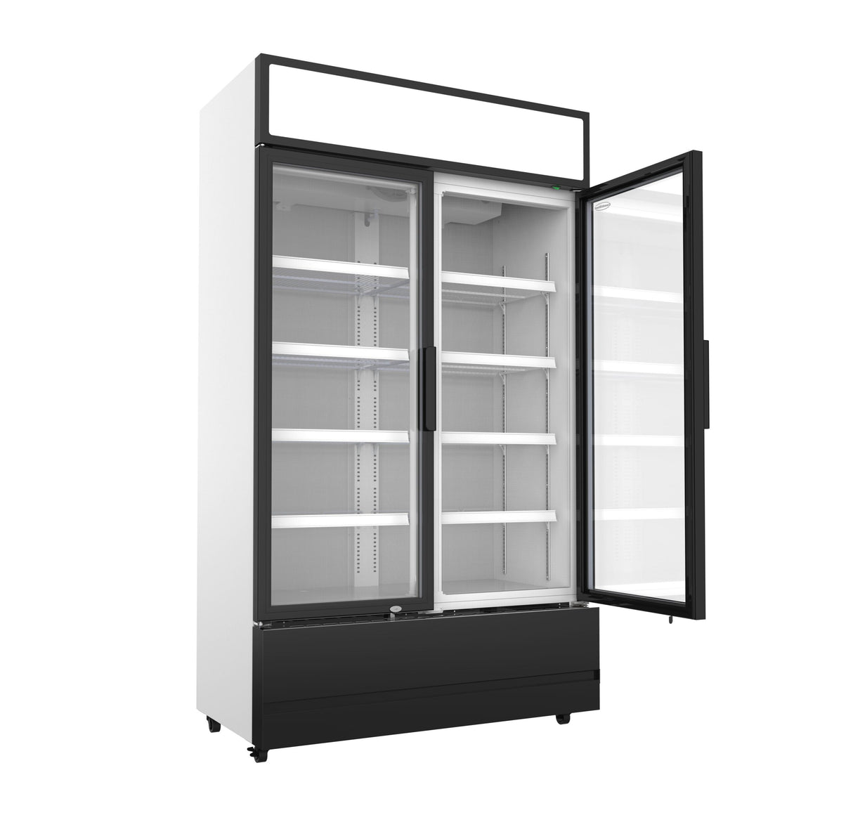 Double Glass Door Refrigerator