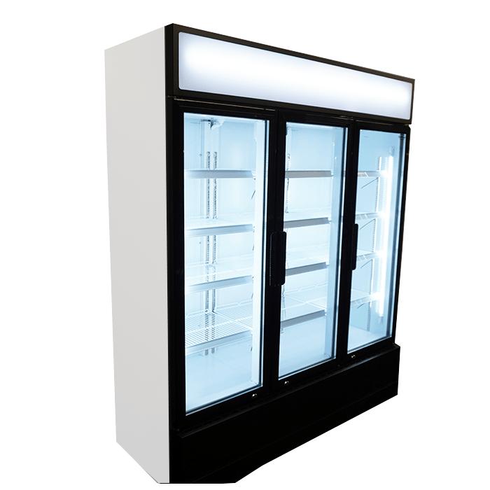 3-Door Glass Refrigerator