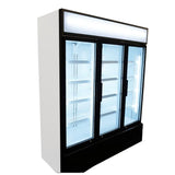 3-Door Glass Refrigerator