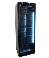 Fridge With Glass Door 382l Black