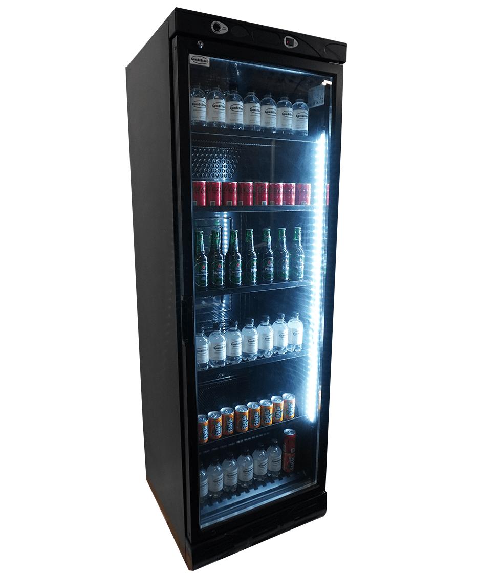 Fridge With Glass Door 382l Black