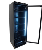 Fridge With Glass Door 382l Black