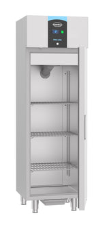 Stainless Steel Upright Fridge – 400L, Right-Hinged.