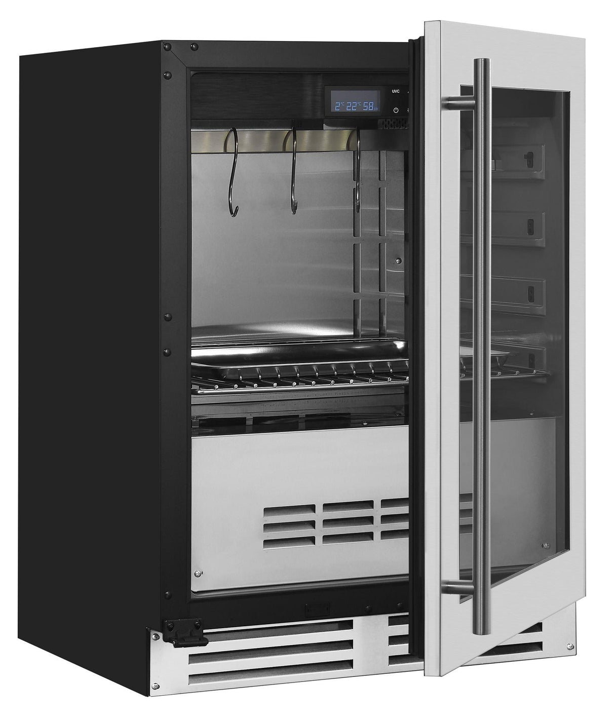 127L Black Display Fridge