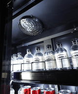 Refrigerator 3 Glass Doors Black