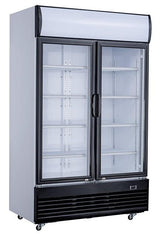 REFRIGERATOR 2 GLASS DOORS 1000L