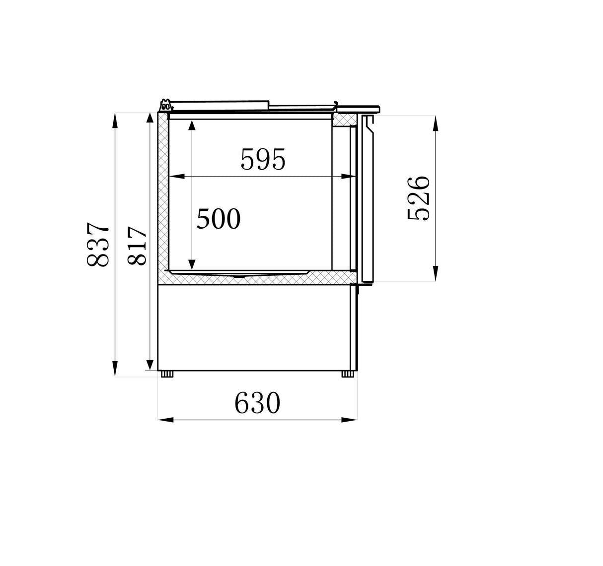 Cooled Salad Bar 3 Doors