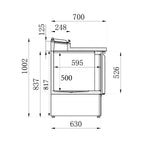 Salad Unit 2 Doors 5x1/6 Gn Pan