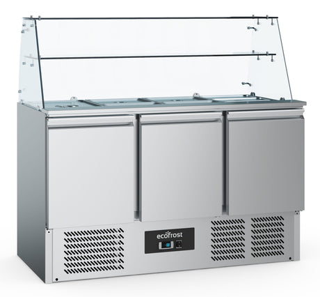 REFRIGERATED SALADETTES WITH GLAS 3 DOORS
