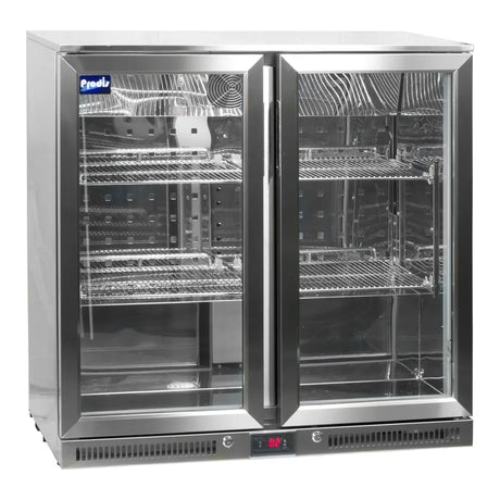 Double Door Bottle Cooler Stainless Steel