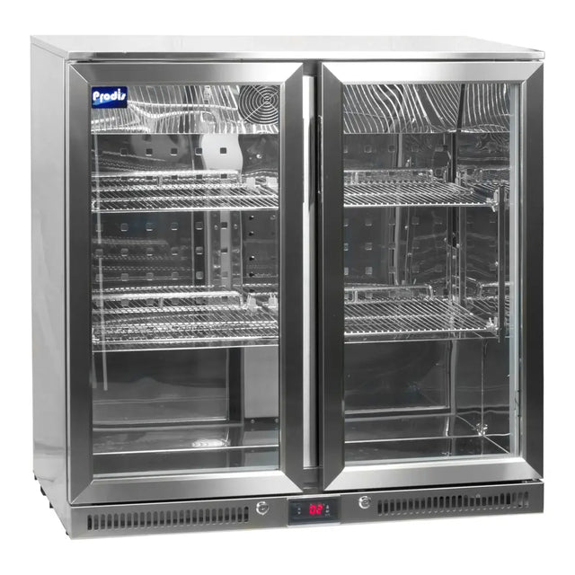 Double Door Bottle Cooler Stainless Steel