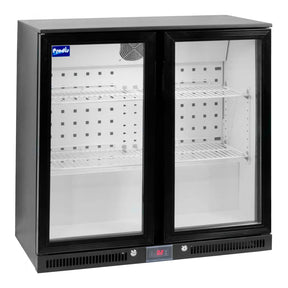Double Hinged Backbar Bottle Cooler