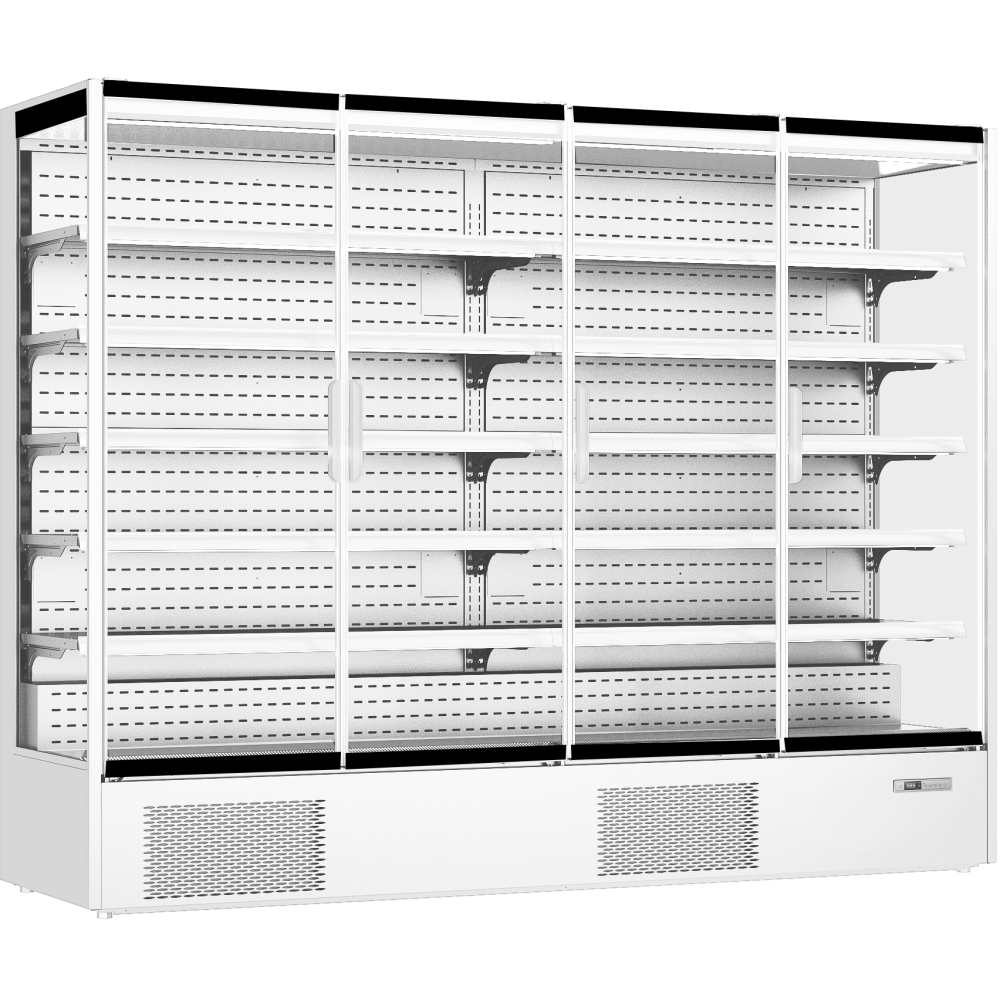 Multideck 2.5m Frameless Glass Door White or Block