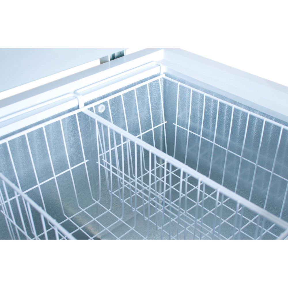 Stainless Steel Lid Chest Freezer, 550 Litres, 5 Year Full Warranty