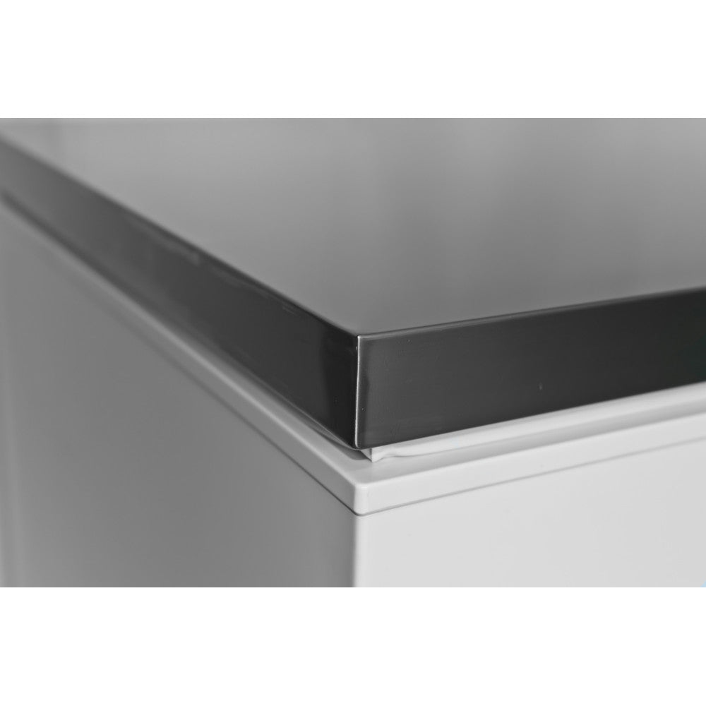 Stainless Steel Lid Chest Freezer, 350 Litres